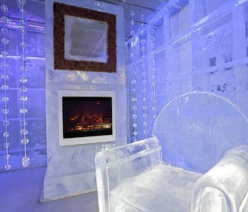 An ice place by the fire